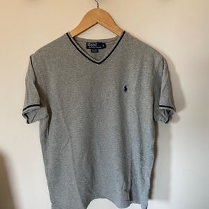 Men's Gray Polo Ralph Lauren short sleeved shirt